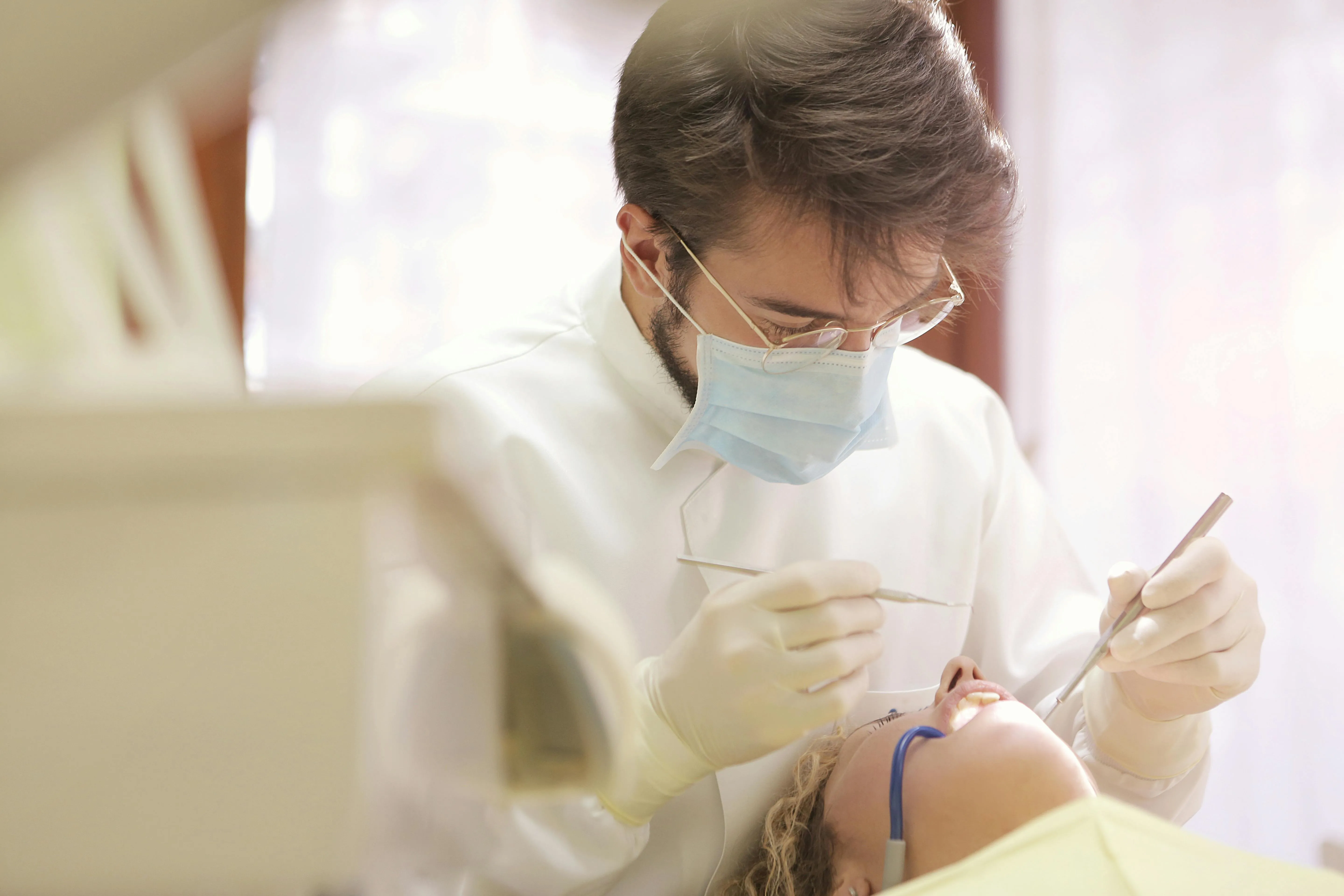 Professional dental check-up and smile care